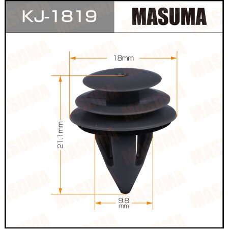 Retainer clip Masuma plastic, KJ-1819