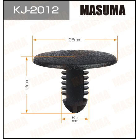 Retainer clip Masuma plastic, KJ-2012