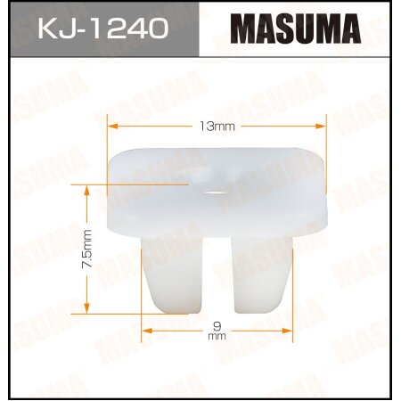 Retainer clip Masuma plastic, KJ-1240