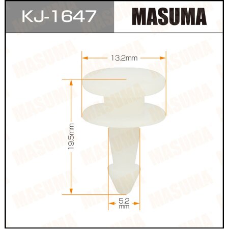 Retainer clip Masuma plastic, KJ-1647