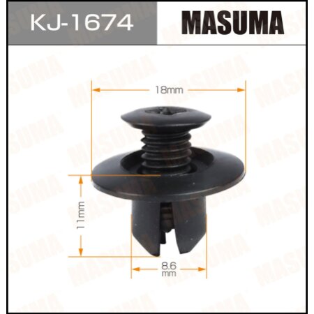 Retainer clip Masuma plastic, KJ-1674