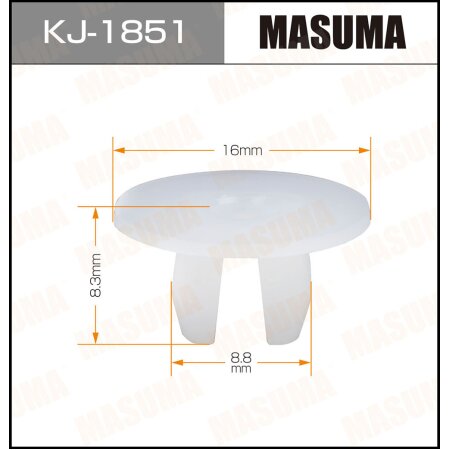 Retainer clip Masuma plastic, KJ-1851