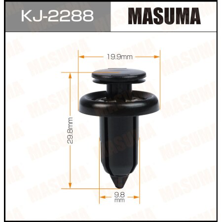 Retainer clip Masuma plastic, KJ-2288