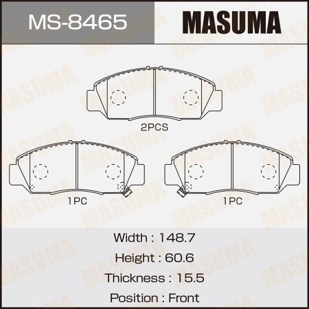 Brake pads Masuma, MS-8465