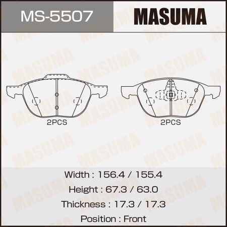 Brake pads Masuma, MS-5507