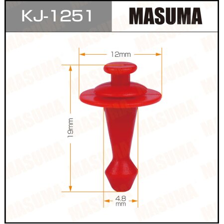 Retainer clip Masuma plastic, KJ-1251