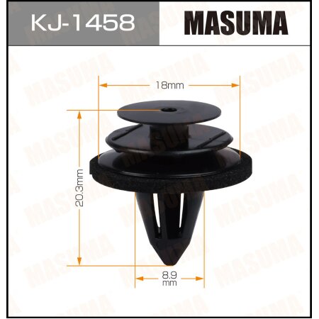 Retainer clip Masuma plastic, KJ-1458