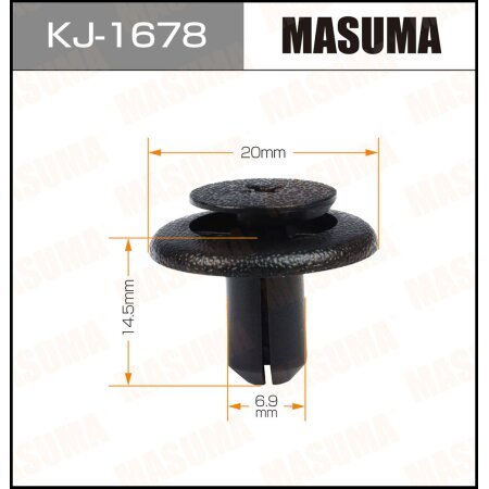 Retainer clip Masuma plastic, KJ-1678