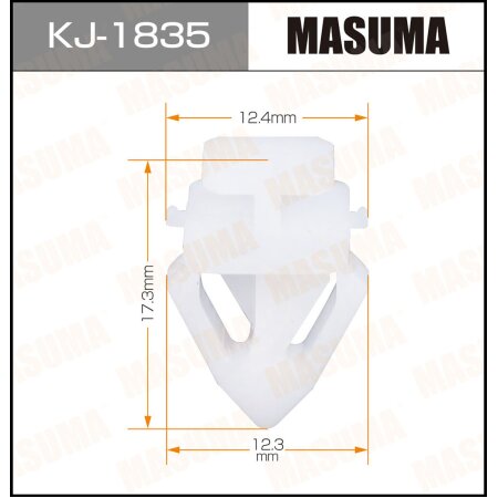 Retainer clip Masuma plastic, KJ-1835