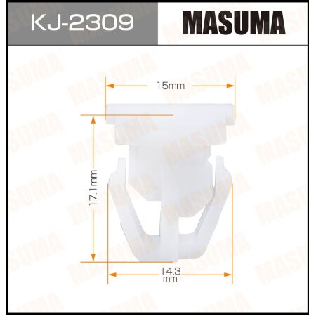 Retainer clip Masuma plastic, KJ-2309