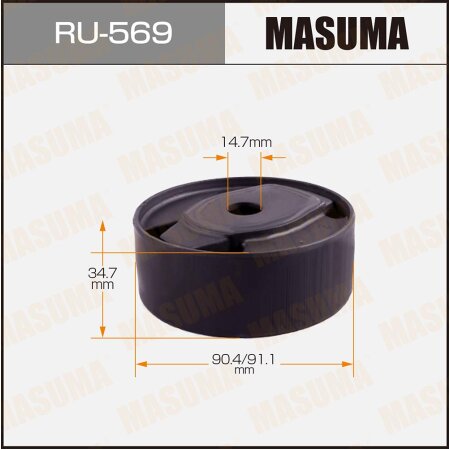 Silent block suspension bush Masuma, RU-569