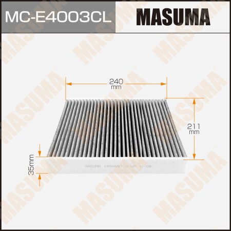 Cabin air filter Masuma charcoal, MC-E4003CL