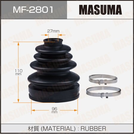 CV Joint boot Masuma (rubber), MF-2801