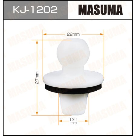 Retainer clip Masuma plastic, KJ-1202