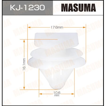 Retainer clip Masuma plastic, KJ-1230