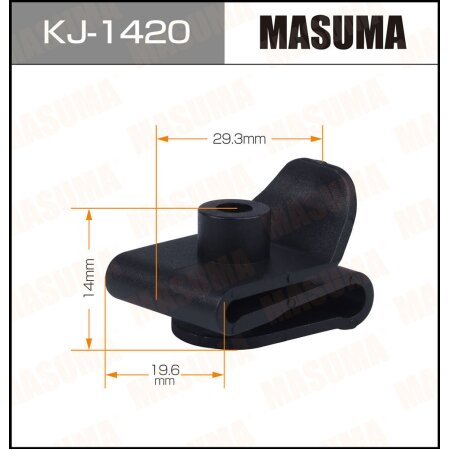 Retainer clip Masuma plastic, KJ-1420