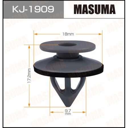 Retainer clip Masuma plastic, KJ-1909