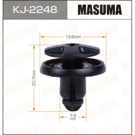 Retainer clip Masuma plastic, KJ-2248