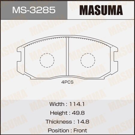 Brake pads Masuma, MS-3285