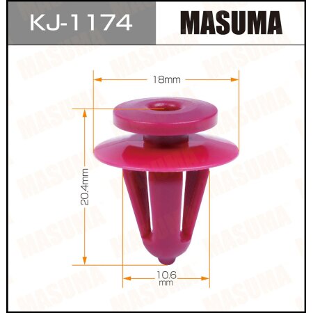 Retainer clip Masuma plastic, KJ-1174