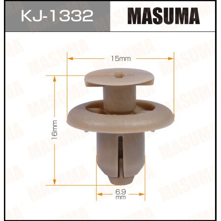 Retainer clip Masuma plastic, KJ-1332