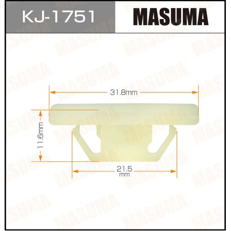 Retainer clip Masuma plastic, KJ-1751