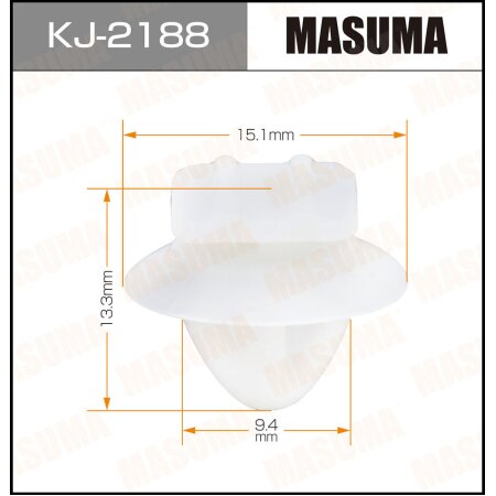 Retainer clip Masuma plastic, KJ-2188