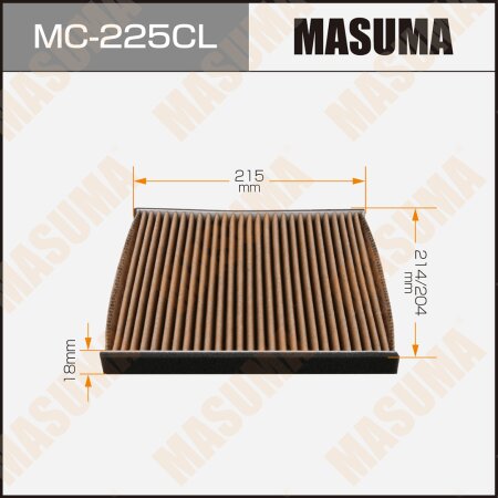 Cabin air filter Masuma charcoal, MC-225CL