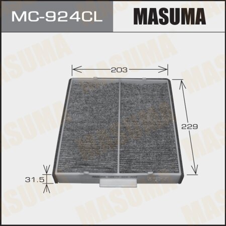 Cabin air filter Masuma charcoal, MC-924CL