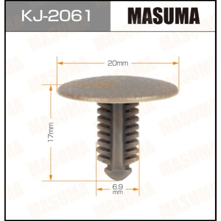 Retainer clip Masuma plastic, KJ-2061