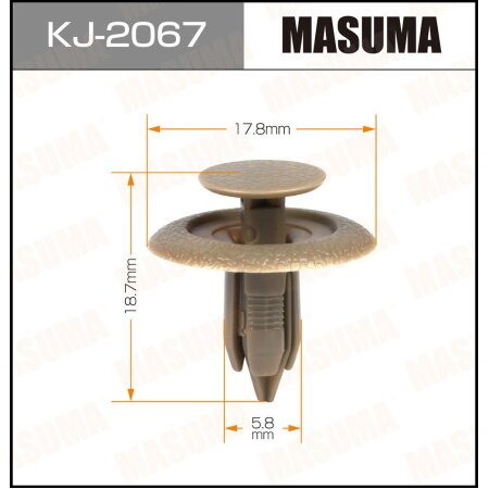 Retainer clip Masuma plastic, KJ-2067