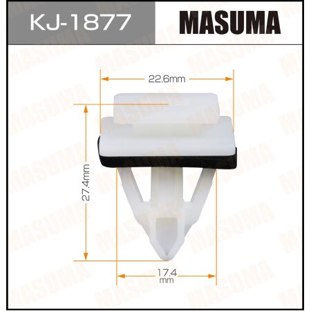 Retainer clip Masuma plastic, KJ-1877