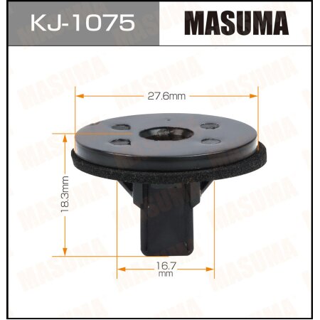 Retainer clip Masuma plastic, KJ-1075