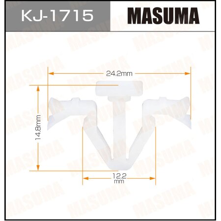 Retainer clip Masuma plastic, KJ-1715