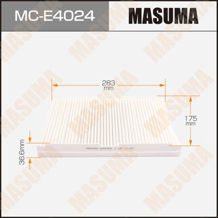 Cabin air filter Masuma, MC-E4024