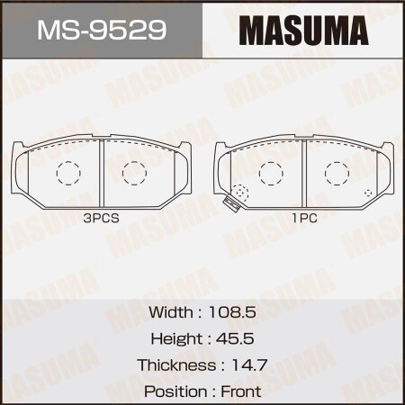 Brake pads Masuma, MS-9529