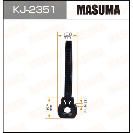 Retainer clip Masuma plastic, KJ-2351