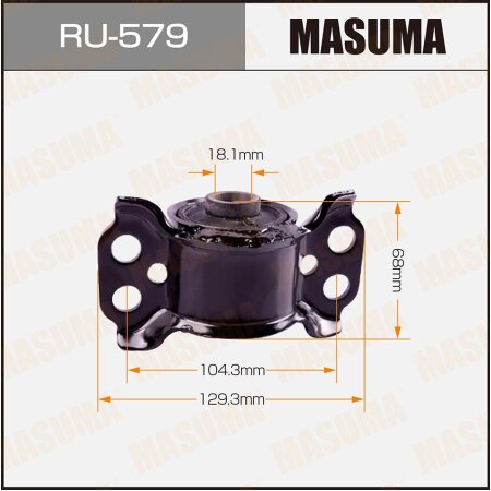 Silent block suspension bush Masuma, RU-579