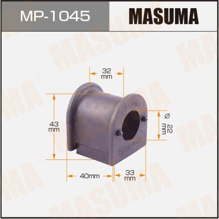 Stabilizer bar bushing Masuma, MP-1045