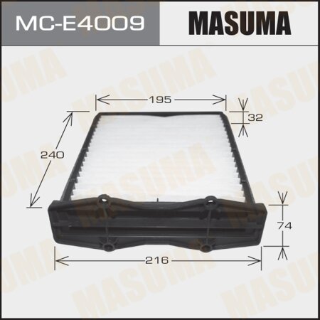 Cabin air filter Masuma, MC-E4009