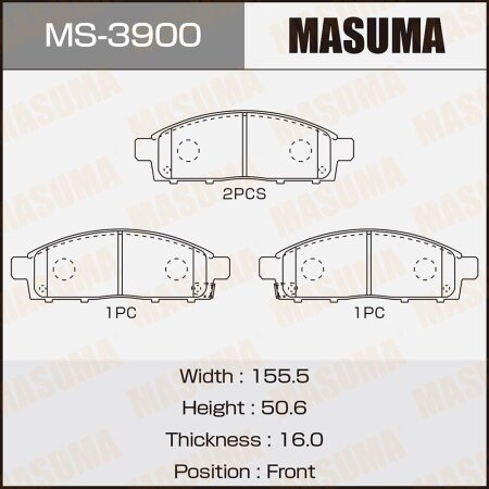 Brake pads Masuma, MS-3900