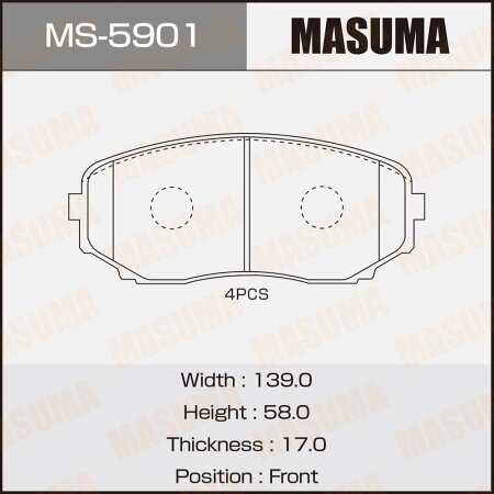 Brake pads Masuma, MS-5901