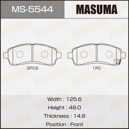 Brake pads Masuma, MS-5544