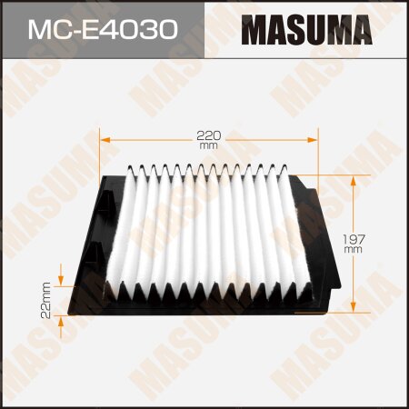 Cabin air filter Masuma, MC-E4030