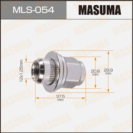 Wheel nut Masuma M12x1.25 size 21, MLS-054