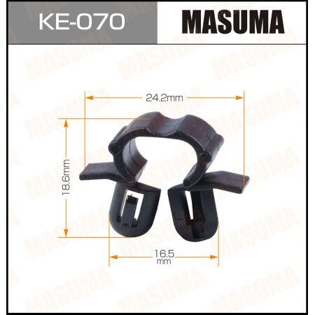 Retainer clip Masuma plastic, KE-070