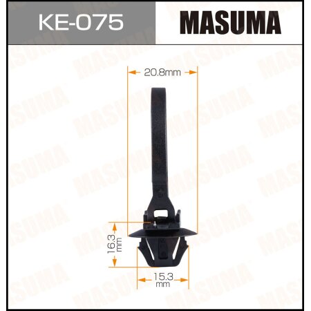 Retainer clip Masuma plastic, KE-075