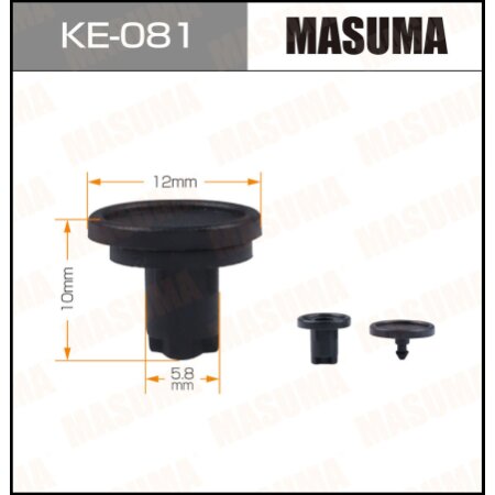 Retainer clip Masuma plastic, KE-081