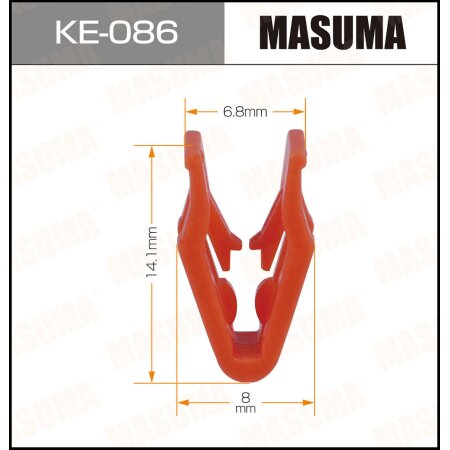 Retainer clip Masuma plastic, KE-086