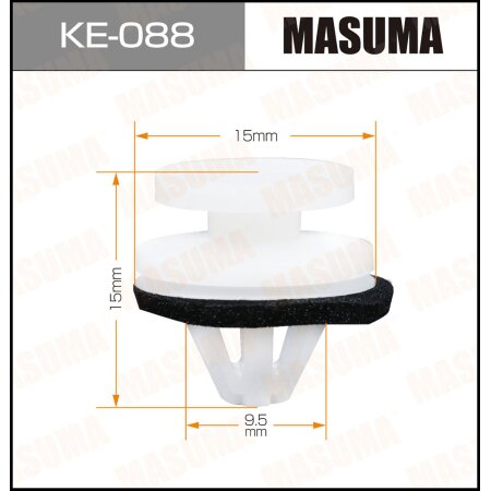 Retainer clip Masuma plastic, KE-088